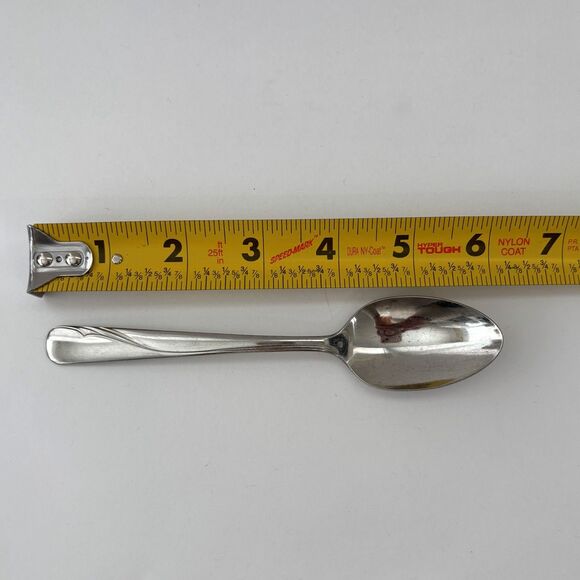 Oneida Oceanic Soup Lot Serving Soup Tea Spoons Stainless Vintage Replacements - Picture 5 of 6